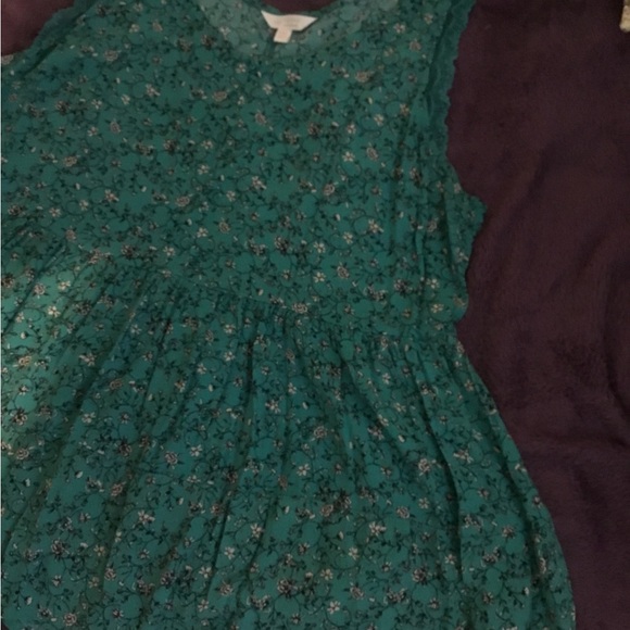 L C Lauren Conrad Green Feminine Sleeveless Women’s Tank Top - Picture 9 of 16